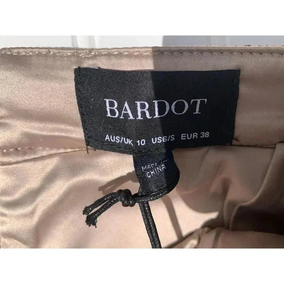 BARDOT ALEXIS ANIMAL Print SKIRT Faux Leather Small Size 6 NEW Lined. 362 - Picture 5 of 5